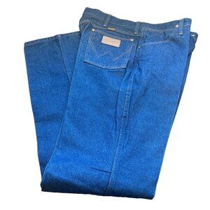 Wrangler Jeans Men's 38x34 Blue Denim 936DEN Cowboy Cut Slim Fit Western Rodeo